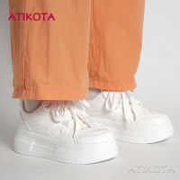 Atikota รองเท้าผ้าใบ แพลตฟอร์ม ลําลอง แฟชั่นสําหรับสตรี เหมาะกับการเล่นกีฬา