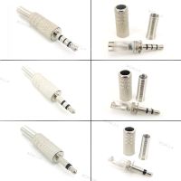 2Pole 3Pole 4Pole 3.5mm Male Headphone Plug Mono Stereo Audio Solder Cable Connector Earphone Jack Metal Repair Adapter D1AG