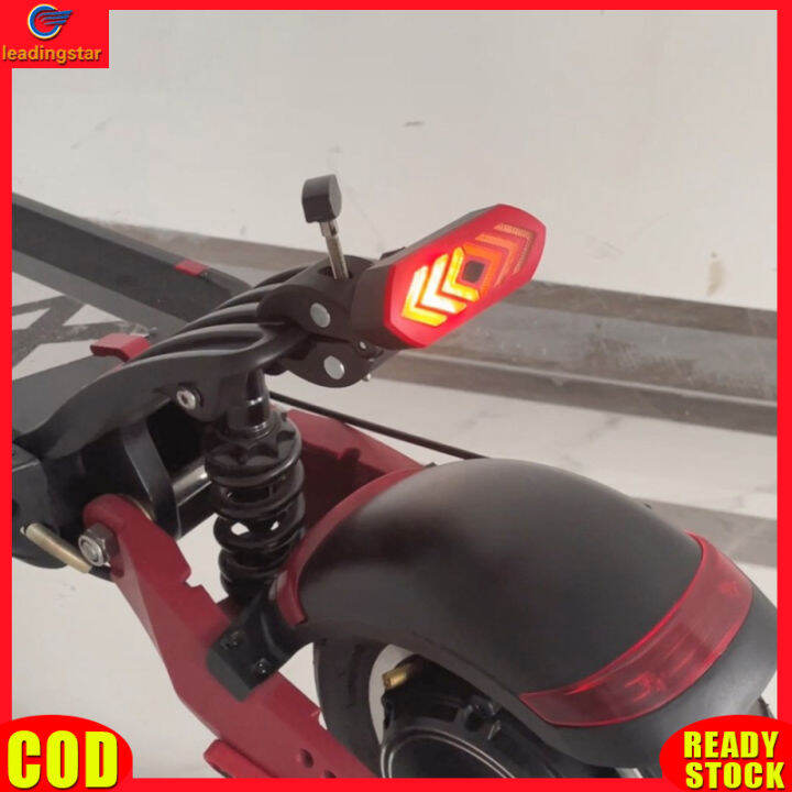 leadingstar-rc-authentic-electric-bike-turn-signal-usb-rechargeable-bluetooth-compatible-remote-control-rear-fender-warning-light