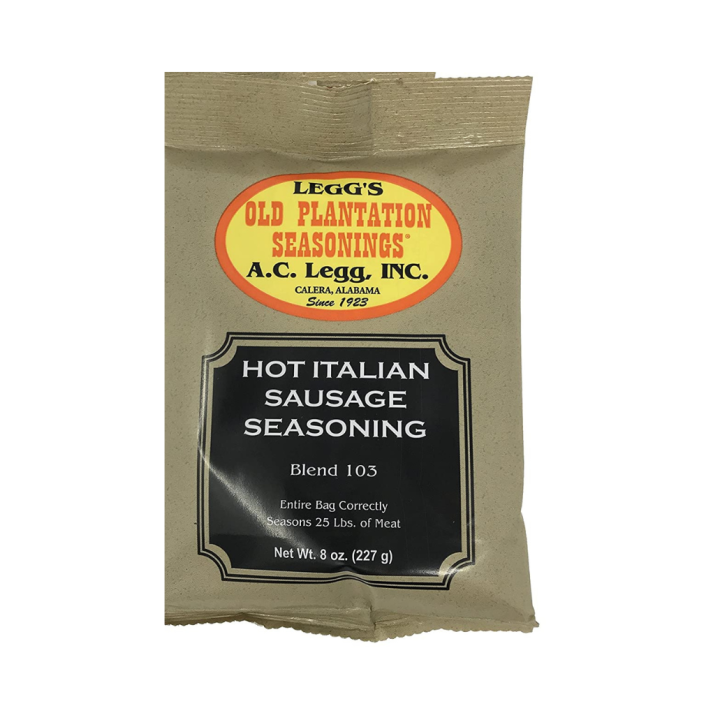 AC Legg Mild Italian Sausage Seasoning – 2 Pack, 8 Oz Each – No MSG, Powdered