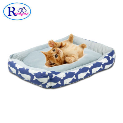 Ronghui ที่นอนสัตว์เลี้ยง ที่นอนแมว มี 4 ขนาด ที่นอนสุนัข เบาะสัตว์เลี้ยง เบาะถอดออกได้ มีกันลื่น Pet Bed Ronghui Pet House