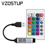 ¤卍 RGB Bluetooth Controller LED Light Strip Smart Phone APP RF Remote Controller for DC5-24V USB5V 5050 3528 RGB Tape Lights