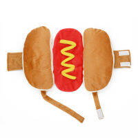 {Questionno} Hot Dog Pet Dog Clothes ลูกสุนัขตลก Dachshund ไส้กรอกเครื่องแต่งกายฤดูหนาว Warm Outfit