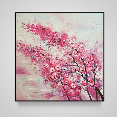 Textured Abstract Flower Paintings Handmade Oil Painting Canvas Art Wall Picture Handpainted No Framed Living Room Wall Decor