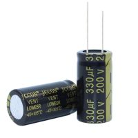 5PCS 200v330uf 330uf220v 18*35 Electrolytic capacitor 200v 330uf 18x35