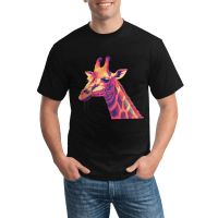 Giraffe T Shirt Cover Art Funny T Shirts Round Neck Custom Tshirt Cotton Harajuku Top Tees Big Size