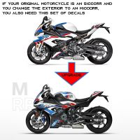 TOPnewFor S1000RR 2023รูปลอกตัวถังรถจักรยานยนต์สำหรับ S1000RR M1000RR S 1000 RR แผ่นป้องกันด้านล่างสติกเกอร์โลโก้แบรนด์คาร์บอนไฟเบอร์ใหม่