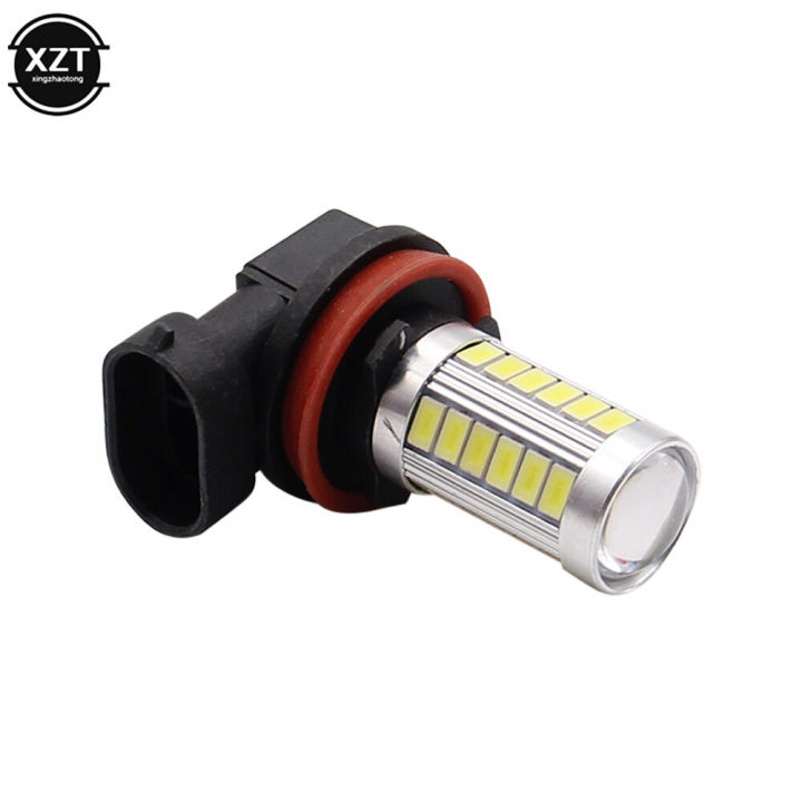 h8-led-1ชิ้น-hb3รถยนต์9006-hb4-h4-h7-p13w-h16-33smd-ไฟตัดหมอกเวลากลางวันไฟติดรถยนต์หมุนได้12v