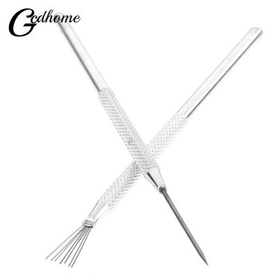 1 x Feather Pin + 1 x Pro Needle Wire Texture Pottery Clay Tools Set Texture Brush Tools Ceramics Modeling Tool Pottery Adhesives Tape