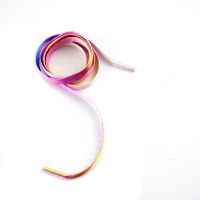 1Pair Canvas Sports Unisex Athletic Fashion Rainbow Shoelace Shoe Laces Strings