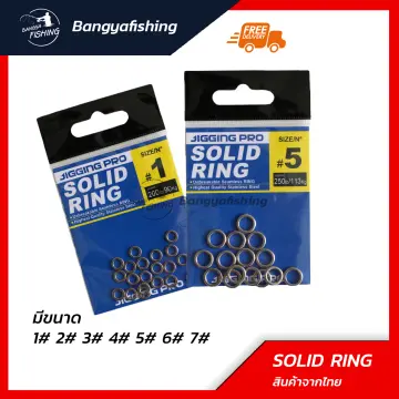 50PCS Fishing Split Rings Fishing Tackle Ring Chain High Strength