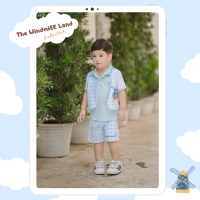 Baby Windmill เสื้อผ้าเด็กชาย เสื้อโปโลเด็ก กางเกงขาสั้นเด็ก สำหรับเด็ก 9 เดือน ถึง 5 ขวบ