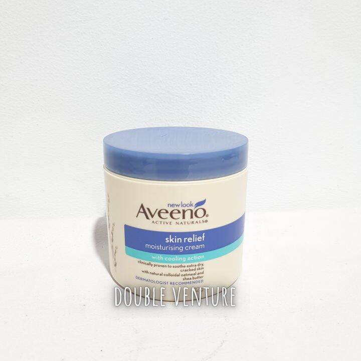 Aveeno Active Naturals Skin Relief With Cooling Action Moisturising Cream Fragrance Free 312g 1753