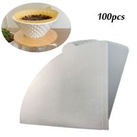 100 Pcs V60 Drip Filter Paper Coffee Filter Brand New Wooden Hand 102 Coffee Filter Mesh Bag Espresso Brewer Accessories Electrical Connectors