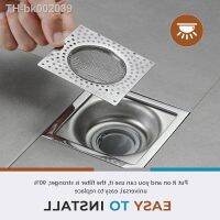 ﹍۩✥ Stainless Steel Floor Drain Strainers Bathroom Kitchen Anti-blocking Sewer Anti-debris Hair Catcher Mesh Cover Drain Filter