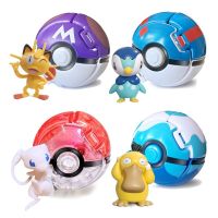 MEWTWO CHARIZARD Pokeball ภาพอนิเมะ Tomy พิกะจูเซนิกาเมะ Pocket Monster ตัวแปรโมเดลการกระทำลูกบอลเอลฟ์โปเกมอนของเล่นของขวัญ