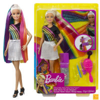 Barbie Rainbow Sparkle Hair Doll ตุ๊กตาบาร์บี้ผมประกายสายรุ้ง ของแท้