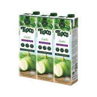 Tipco 100% Guava Juice 1000 ml x 3. ทิปโก้ น้ำฝรั่ง 100% 1000 มล.X 3 กล่อง