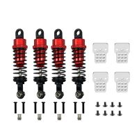 4Pcs Oil Filled Type Metal Shock Absorber With Shock Tower For WPL C14 C24 MN D90 D91 MN99 99s RC Car Adjustable Upgrade Parts Screw Nut Drivers