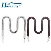 Honeyfly โคมไฟไฟเบอร์คาร์บอนอินฟราเรดรูปตัว M,ท่อ LED ควอตซ์อบแห้งแบบเกลียวเดี่ยวหลอดไฟเครื่องทำความร้อนไฟฟ้า1200W 220V 114Mm