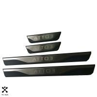 For BYD ATTO 3 Atto 3 car styling 4pcs Welcome Pedal Car Scuff Plate Pedal Door Sill Pathway Auto Parts Accessories byd act 3