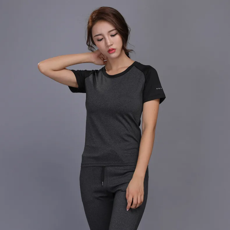 New Women's Sportswear For Yoga Sets Jogging Clothes Gym Workout Fitness  Training Sports T-Shirts Running