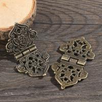 2Pcs/Set Vintage Alloy Hollow Flower Hinge 24x54mm Furniture Hardware DIY Box Metal Hinges Wholesale