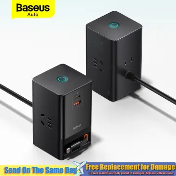 Baseus 40W Digital Power Strip 1625W 3AC Surge Protector Desktop