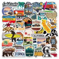 10/50 Pcs State of California Travel Sticker Graffiti For Laptop Luggage Bicycle Skateboard Waterproof Decals Cartoon Stickers Stickers Labels
