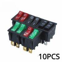 10PCS KCD6 16A 250V AC Rocker Switch Boat Switch 6pins With Lamp ON-OFF KCD8 20A125V AC The power switch