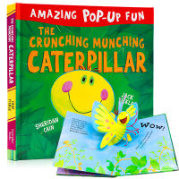 Caterpillars original English picture book hardcover 3D three-dimensional flip book childrens Enlightenment picture book