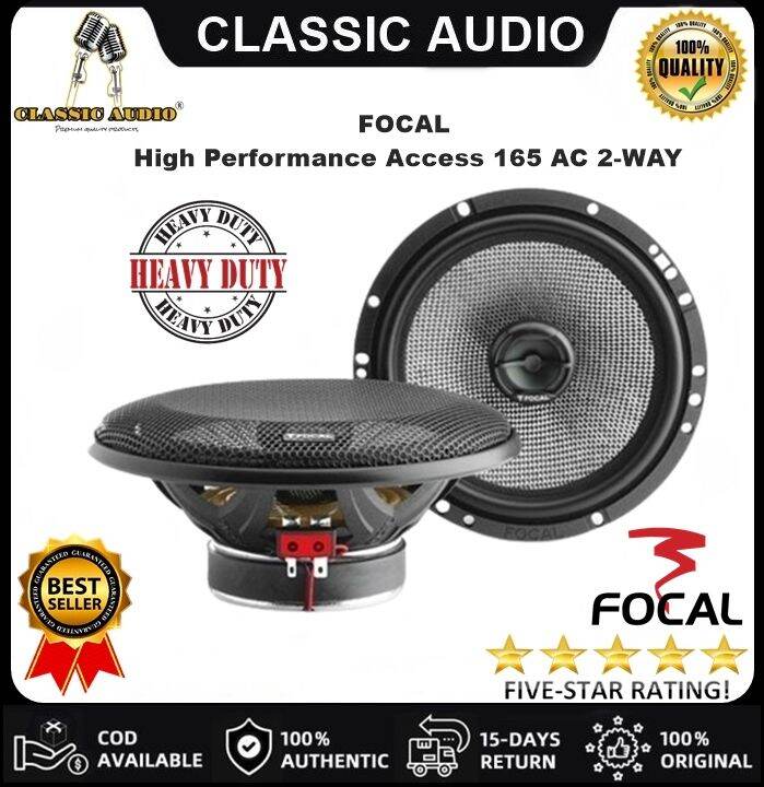 FOCAL HIGH PERFORMANCE ACCESS 165 AC 2-WAY COAXIAL CAR SPEAKERS SUPER ...