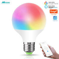 Wifi สมาร์ท E27หลอดไฟ LED G95 12วัตต์1200lm เทียบเท่า220และ250โวลต์อบอุ่นเย็นสีขาว RGB เปลี่ยนสีจุดโคมไฟ Alexa Home