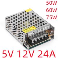 ✌✹□ 50W 60W 75V 5V 12V 24V Power AC-DC 100-240V TO 5V 12V 24V 2A 3A 5A 10A Switching Power Supply Transformer LED SMPS