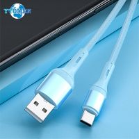 สายเคเบิล USB ชนิด C 5A ไนลอนถักเร็วชาร์จข้อมูลสายสำหรับ iPhone 13 12 11 Pro Max Xs X Xiaomi ชาร์จ Samsung 1 1.5 2เมตรสาย