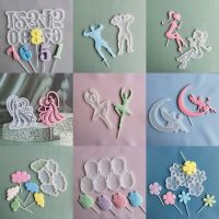 DIY Lollipop Silicone Mold Number Love Cloud Cartoon Chocolate Mold Star Circle Cheese Stick Making Baking Cake Decoration Gifts Bread  Cake Cookie Ac