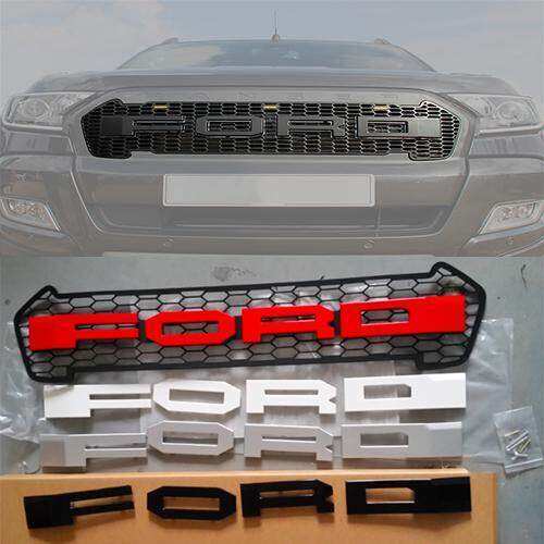 Ford Ranger T7 Front Grille with Black Logo | Lazada PH