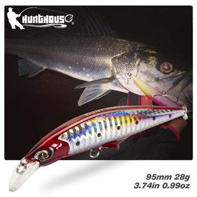 Hunthouse G-Control Minnow Fishing Lures 95/120mm 28/41g Artificial Sinking Leurre Pescar Jerkbaits For Seabass Tackle LW403