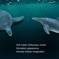 โมเดลชีวิตในทะเลแบบจำลอง Ichthyosaur สดใสแบบจำลองสำหรับเด็กสำหรับร้านขายของเล่น