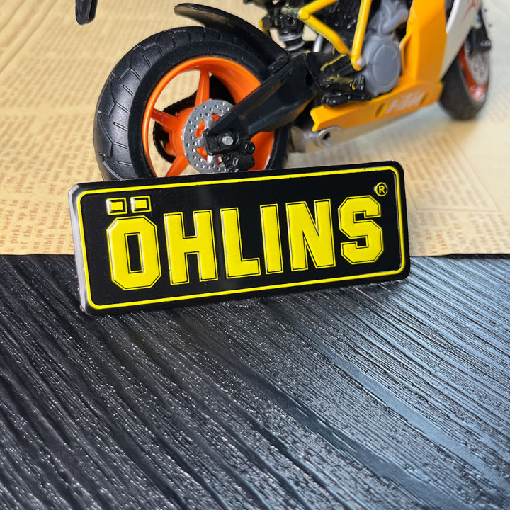 hlins-รถจักรยานยนต์สติ๊กเกอร์-ohlin-สีรุ้งดัดแปลงสติ๊กเกอร์-ohlin-ทนความร้อนท่อไอเสียโลหะสติ๊กเกอร์ท่อไอเสียดัดแปลงสติกเกอร์รูปลอก