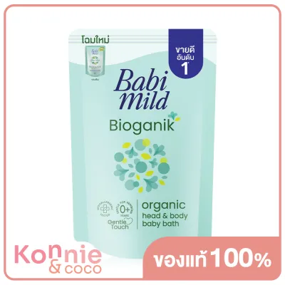 Babi Mild Bioganik Organic Head &amp; Body Baby Bath Refill 350ml