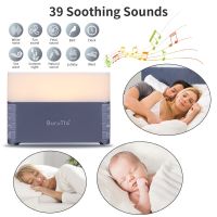 White Noise Sound Machine Speaker Night Light 39 Soothing Sounds Intelligent Sleep Trainer Anxiety Relief for Baby Kids Adults