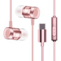 【Undine earphone】อินเอียร์โลหะควบคุมหูฟังด้วยสายชนิด C หูฟัง Xiaomi Huawei Samsung