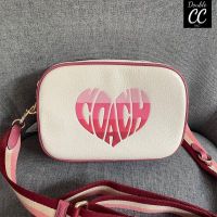 (แท้ ?%‼ from Factory) MINI JAMIE CAMERA BAG WITH STRIPE HEART MOTIF