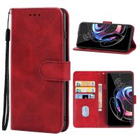 SmartPhonemall Leather Phone Case For Motorola Moto Edge 30 Ultra(Red)