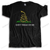 Cotton Tshirt Men Crew Neck Dont Tread On Me Funny Liberty Death American Pride Usa America Vintage Retro Humor Tee