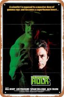 The Incredible Hulk 1978ตกแต่งผนังป้ายดีบุกโลหะย้อนยุค12X8นิ้วโปสเตอร์ภาพยนตร์ดูวินเทจ