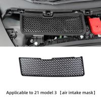 For Tesla Model 3 Car Exterior Functional Modification Accessories Model3 2023 Front Air Intake Protection Net Inlet Filter