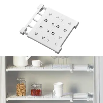 Baoyouni expandable closet tension shelf rod organizer discount adjustable storage rack heavy duty