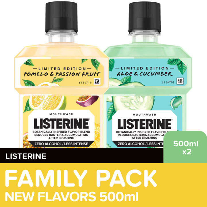 Listerine Mouthwash New Flavors Family Pack 500ml | Lazada PH